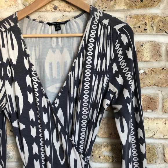 Banana Republic Southwest Pattern Wrap Dress - Picture 2 of 8